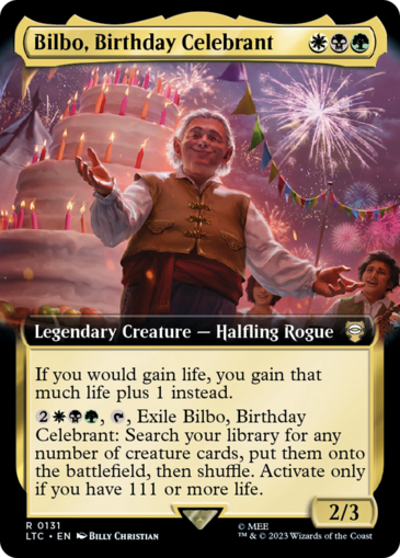 Bilbo, Birthday Celebrant (extended)