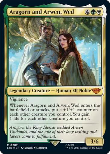 Aragorn and Arwen, Wed V1