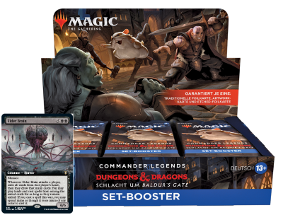 Commander Legends: Schlacht um Baldur’s Gate Set Boosterdisplay (DE) Buy a Box Aktion