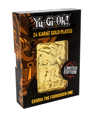 Yu-Gi-Oh! Limited Edition 24K Gold Plated Collectible - Exodia The Forbidden One