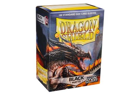 Dragon Shield Matte Non-Glare Sleeves Black (100)
